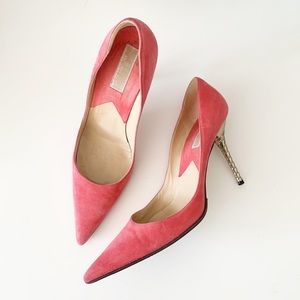 Michael Kors Collection Metal Coral Swirl Heels